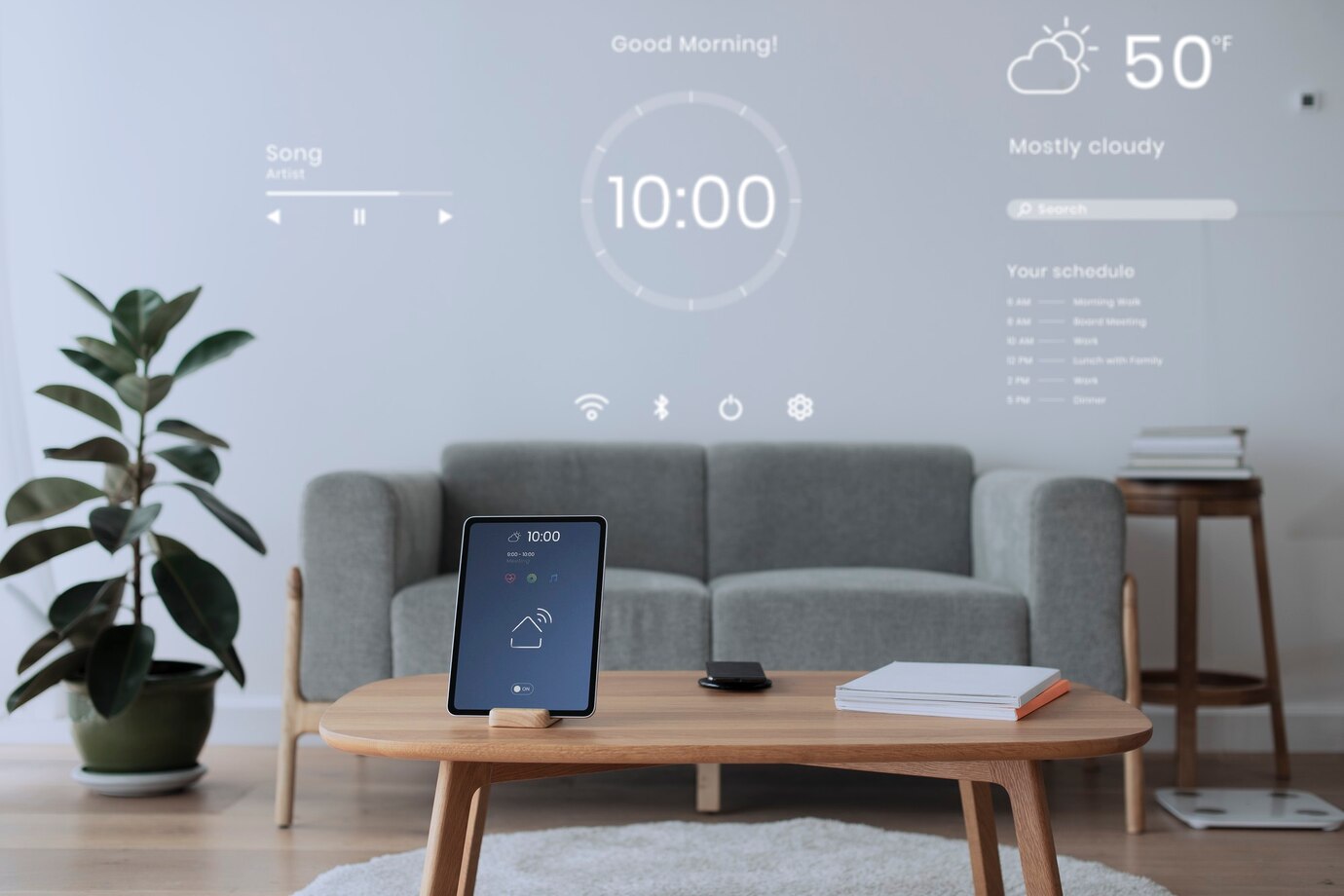 digital-tablet-screen-with-smart-home-controller-wooden-table_53876-98547